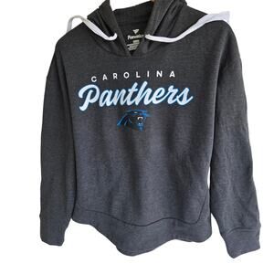 Carolina Panthers Fanatics Women's Hoodie Size M Gray with Logo Sweatshirt